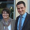 Halbzeit für Ühlingen-Birkendorfs Bürgermeister Tobias Gantert, auf unserem Bild nach seiner Wahl 2012 mit seiner Ehefrau Angela. Bild: ...