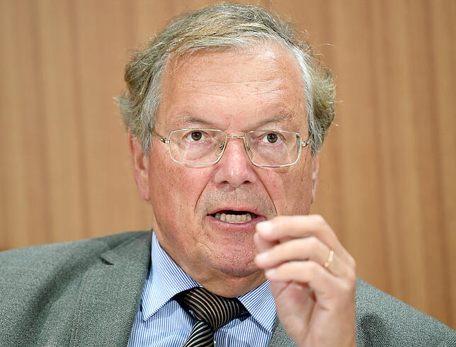 Hambacher Forst - Hubert Weiger Hubert Weiger, Vorsitzender vom Bund für Umwelt und Naturschutz Deutschland (BUND), und Mitglied der Kohlekommission, spricht bei einer ...