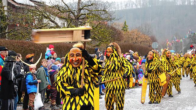 Buntes Narrentreiben beim Kleggauer Narrentreffen: Bilder wie dieses wird es 2024 nicht geben. Das Narrentreffen ist abgesagt.