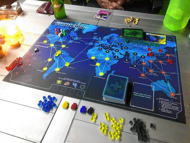 Unser neues Lieblingsspiel: Pandemic.