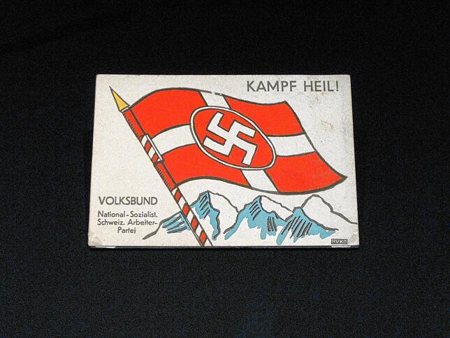 Der prodeutsche &bdquo;Volksbund&ldquo; war eine rechtsextreme schweizerische Partei, die 1938 verboten wurde.