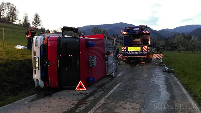 Die Unfallstelle auf der L 135.