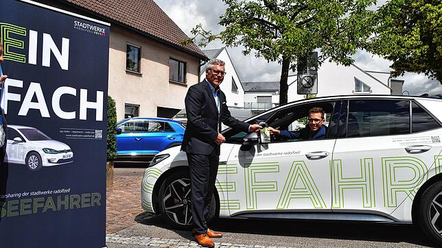 Nicht nur in Steißlingen, sondern bald auch in Rielasingen-Worblingen vertreten: Das Carsharing-Projekt Seefahrer, hier mit dem ...