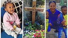 Baby Maria Anna O. (links) strahlte viel Lebensfreude aus. Nun liegt sie an einem Friedhof in Ravensburg begraben (Bildmitte). Mutter ...