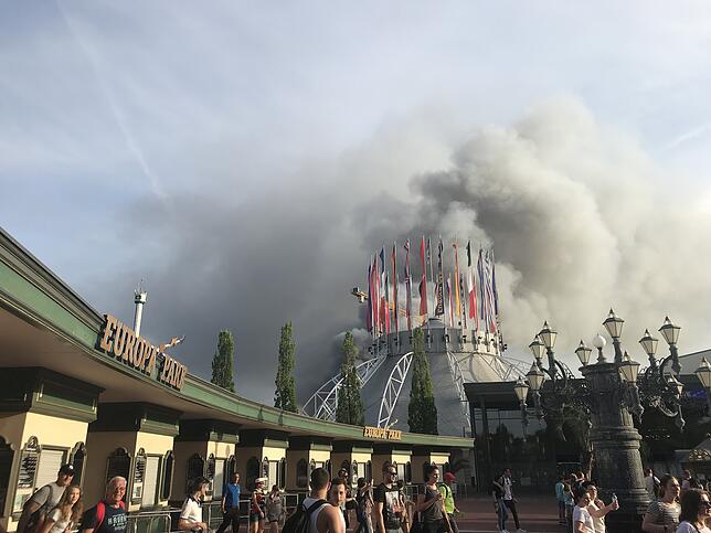Großbrand im Europapark Rust