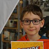 Noah Hoher (9) hat 15 Bücher gelesen. Sein liebstes Buch war &bdquo;Die geheime Drachenschule&ldquo;.