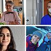 Vier Menschen, vier besondere Weihnachtsfeste: Die eine feiert vielleicht alleine, der andere bei der Arbeit.