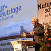 Ministerpräsident Winfried Kretschmann bei seiner Rede auf den Naturschutztagen im Radolfzeller Milchwerk. Bild: Gerald Jarausch