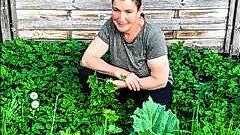 Michaela Berthold-Sieber fühlt sich inmitten des Giersch wohl. Die Kräuterexpertin und Vorsitzende des Obst- und Gartenbauverbandes ...