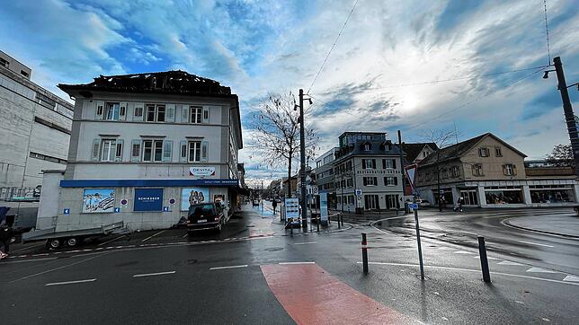Das Brandhaus am Montag, 14. November. Es ist derzeit nicht nutzbar.