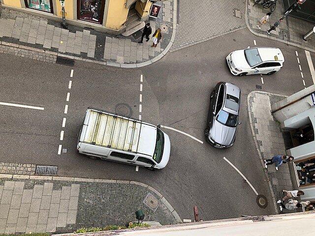 Hier ist das unerlaubte Linksabbiegen aus der Marktstraße in die Christophstraße zu sehen &ndash; laut Stadtrat Ulrich Krezdorn ist dies ...