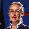 Alice Weidel, Bundesvorsitzende der AfD, beim Parteitag in Essen. Hier wurde ein Antrag vorbereitet, der sich erkennbarerweise auch ...