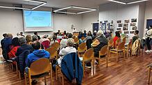 Die Mitglieder werden über das Vereinsjahr informiert. Foto: Martin Zimmermann