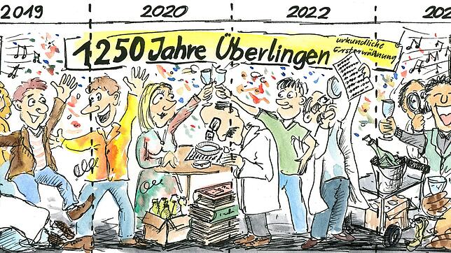 Überlingens Ersterwähnung als &bdquo;Iburinga&ldquo;: Ob sich das Datum zum 1250.&nbsp;Mal im Jahr 2020 jährt, oder ob erst 2023 der ...