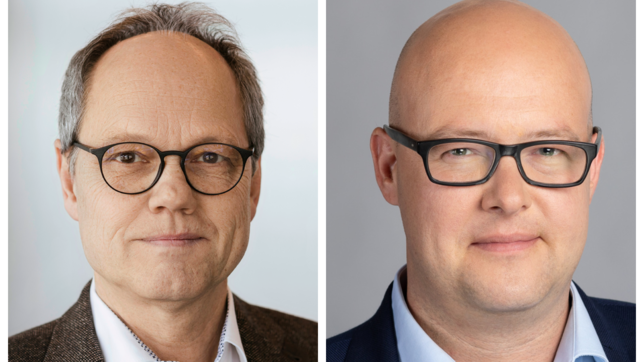 Kai Gniffke (links) ist Intendant des Südwestrundfunks, Leonhard Dobusch ist Mitglied des zwölfköpfigen ZDF-Verwaltungsrats.