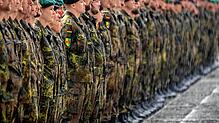 Die Bundeswehr steckt mal wieder im Wandel rückt an die Nato-Ostflanke. Das Foto zeigt einen Appell der Litauen-Brigade. Die ...