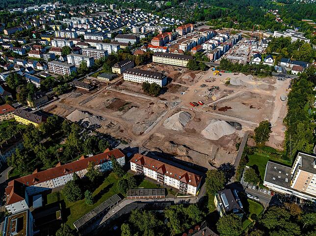 Blick auf das künftige Quartier Oberer Brühl in Villingen. Im Februar soll das erste Baufeld für 280 Wohnungen zur Bebauung ...