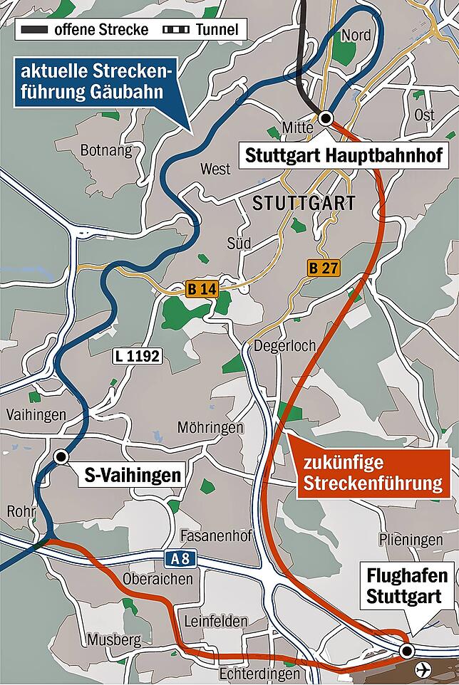 Bild 1: Lösung für Gäubahn scheint gefunden