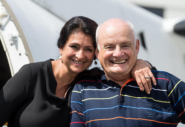 40 Jahre nach der Entführung: Diana Müll (59) war damals Passagier, Jürgen Vietor (75) Copilot auf der "Landshut".