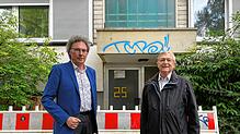 Der Vorsitzende des Mieterbunds Bodensee Winfried Kropp (links) und der Ehrenvorsitzende Herbert Weber wissen von zahlreichen leer ...