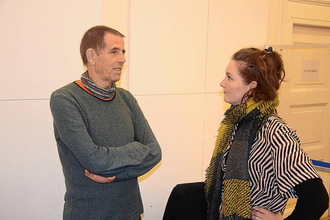 Beratung nach dem Urteilsspruch: Markus Uhlenbrock-Ehnes mit Rechtsbeistand Zoë Ruge.
