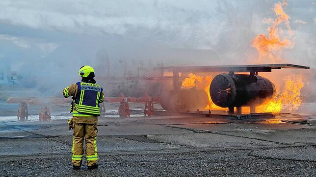 Bild : Notfallübung am Bodensee Airport – Die besten Bilder