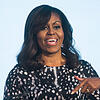 Michelle Obama, damalige First Lady, spricht auf einer Veranstaltung. Bild: Afp