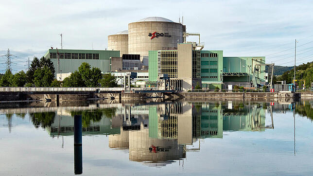 Das Kernkraftwerk Beznau in der Schweiz, aufgenommen am 28.05.2016.
