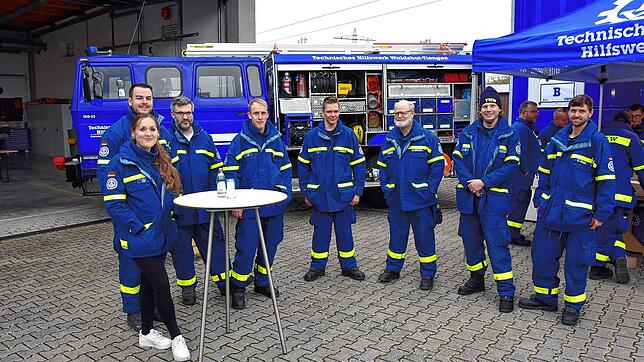 Sie sind für die Bürger im Notfall im Einsatz: Eine Gruppe von THW-Kräften des Ortsverbandes Waldshut-Tiengen.