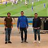 Die Organisatoren des Public Viewings in Kreuzlingen: Nico Seiler (links), Geschäftsführer der Bodensee-Arena, sowie Marcus Meloni und ...