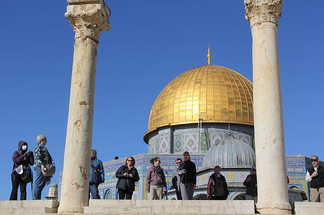 Heiliger Ort der Muslime: der Tempelberg mit dem Felsendom.
