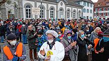 Die Demo am Samstag in Überlingen.
