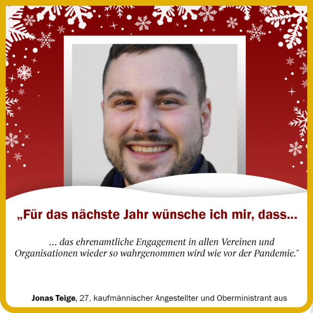 Bild 10: Diese Menschen machen Mut: Wünsche zum Fest aus der Region für die Region