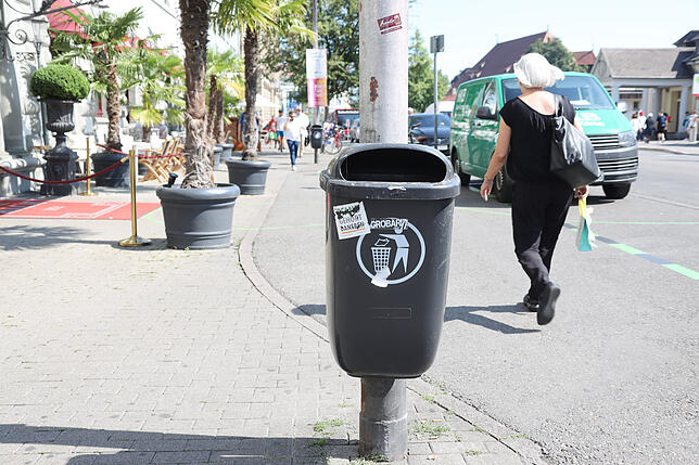 Bild 2: Gibt es zu wenige öffentliche Mülleimer in Konstanz oder wird einfach nur viel Abfall leichtfertig weggeworfen?