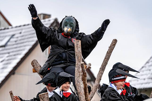 Bild 26: Sonntags-Umzug beim Narrentreffen in Dauchingen, Teil 1