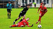 Bild : Das Spiel der Woche! Der FC Gutmadingen jubelt über den 4:1-Erfolg im Derby gegen den SV Geisingen