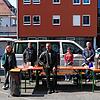 Arbeiten organisationsübergreifend zusammen: Stadtdiakon Ulrich Foehr, Claudia Schnetgöke (Herberge), Florian Nägele (Arkade), Alfons ...