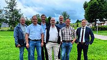 Sie scheiden aus dem Bernauer Gemeinderat aus (von links): Manfred Franz, Hansjörg Klesse, Markus Baur, Armin Spitz, Friedhelm Bork und ...