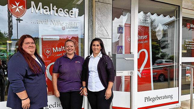 Die Malteser in Blumberg haben ein neues Leitungsteam (von links): Pflegedienstleiterin Simone Bichlmaier, Leiterin des Cafés Malta, ...