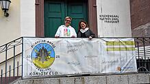 Zum Internationalen Bläsertreffen im Juni laden Chorleiterin Annette Fritz (links) und Pfarrerin Gabriele von Dressler die Bevölkerung ...
