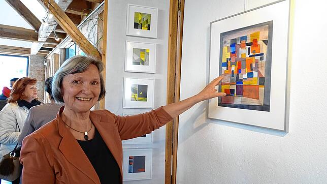 Renate Diedrich stellt bei AllerArt ihre Sicht der Dinge dar. Und die ist quadratisch.