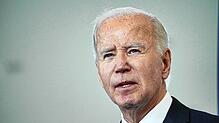 Der damalige US-Präsident Joe Biden bei einem Besuch in Berlin. Joe Biden ist an Krebs erkrankt und unterzieht sich nun einer ...