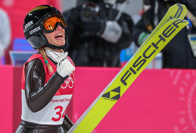 Katharina Althaus gehört zu den weltbesten Skispringerinnen und kann auch auf den großen Schanzen problemlos mithalten.