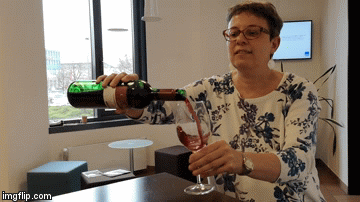 Redakteurin Beate Schierle schenkt sich nur noch alkoholfreien Wein ein. | Bild: Julian Kares