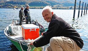 Immer wenn beim Dreh Boote im Spiel sind, ist Ekkehard Floetemeyer zur Stelle, wie er nun anlässlich der 100. Folge der Serie in Wangen ...