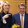 Er hat es wieder geschafft Bundestagskandidat zu werden. Andrea Verpoorten ist stolz auf ihren Mann. Bild: Susanne Grimm