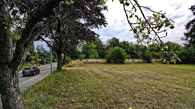 Hier soll die Bodensee-Laserklinik entstehen. Links die Aufkircher Straße, unterhalb die Uhlandstraße.