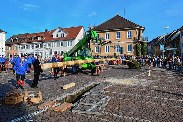 Bild 6: Bilder vom Narrenbaumstellen und Preisschnellen in Markdorf