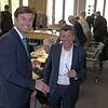 Zeno Danner (links) vor der ersten Sitzung des Kreis-Verwaltungs- und Finanzausschusses, die er als neuer Landrat des Kreises Konstanz ...