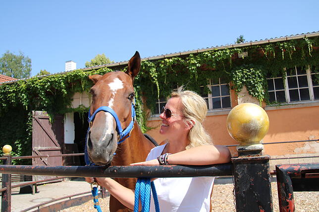 Kerstin Tritschler organisiert das Poloturnier und die Weihnachtswelt.